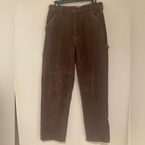Brown Cord Carpenter Pants